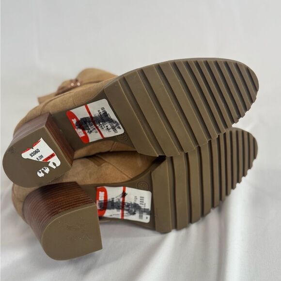 BLONDO Tamzin Waterproof Bootie In Tortilla Suede Tan Sz 8 - Picture 8 of 11